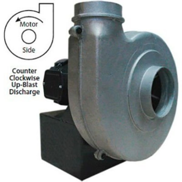 Americraft Mfg Global Industrial„¢ Explosion Proof Blower 1 HP, Single Phase, CCW, Upblast, 575 CFM HADP9-1-S-EX-CCWUB